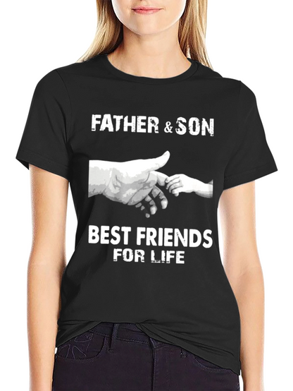 Father & Son Best Friends T-Shirt - Black