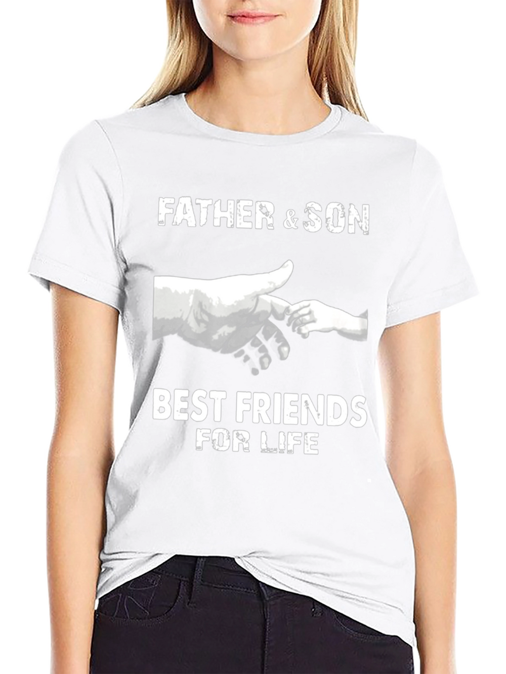 Father & Son Best Friends T-Shirt - Black