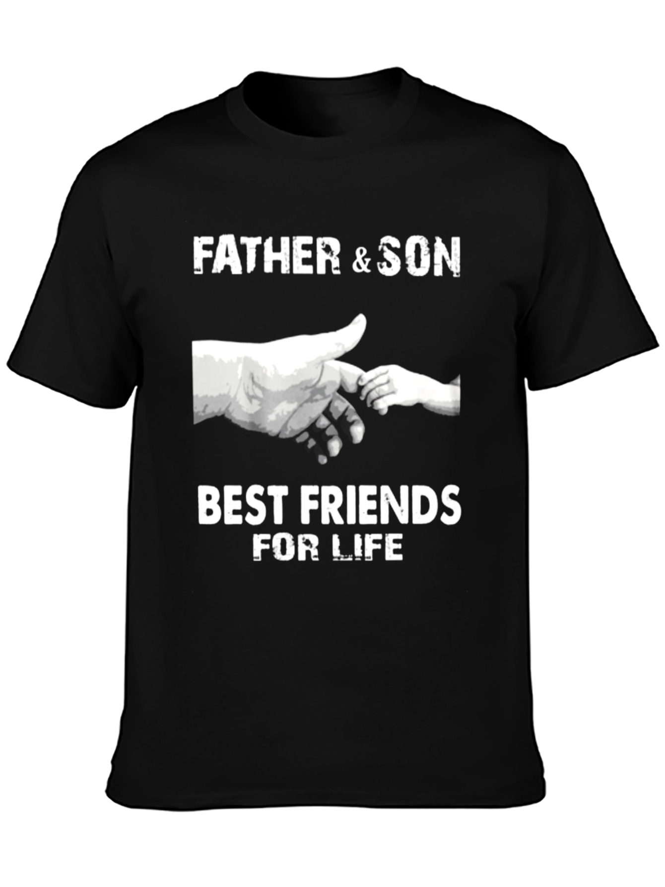 Father & Son Best Friends T-Shirt - Black
