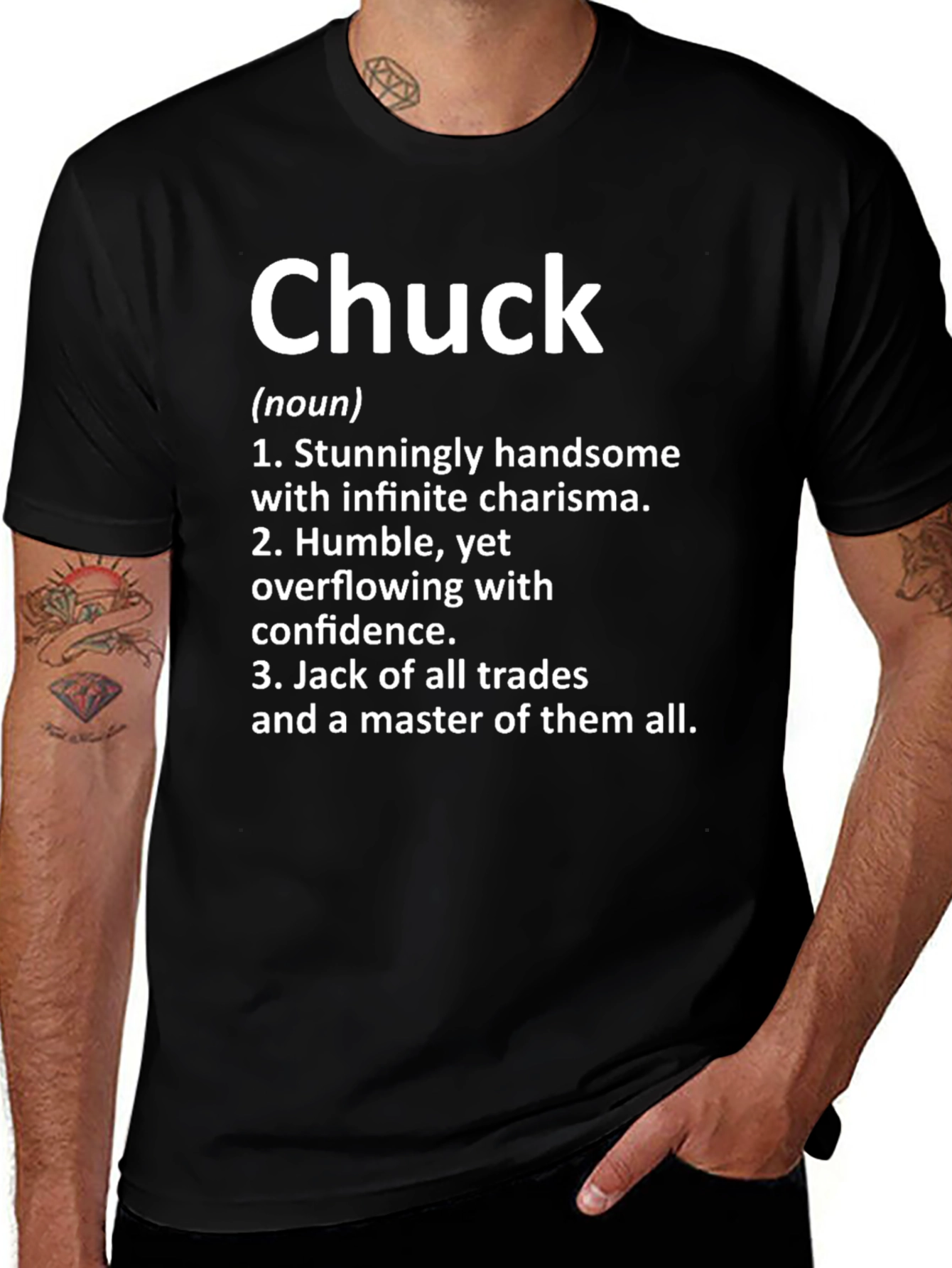 Chuck Definition T-Shirt - Handsome Humble Jack of All Trades