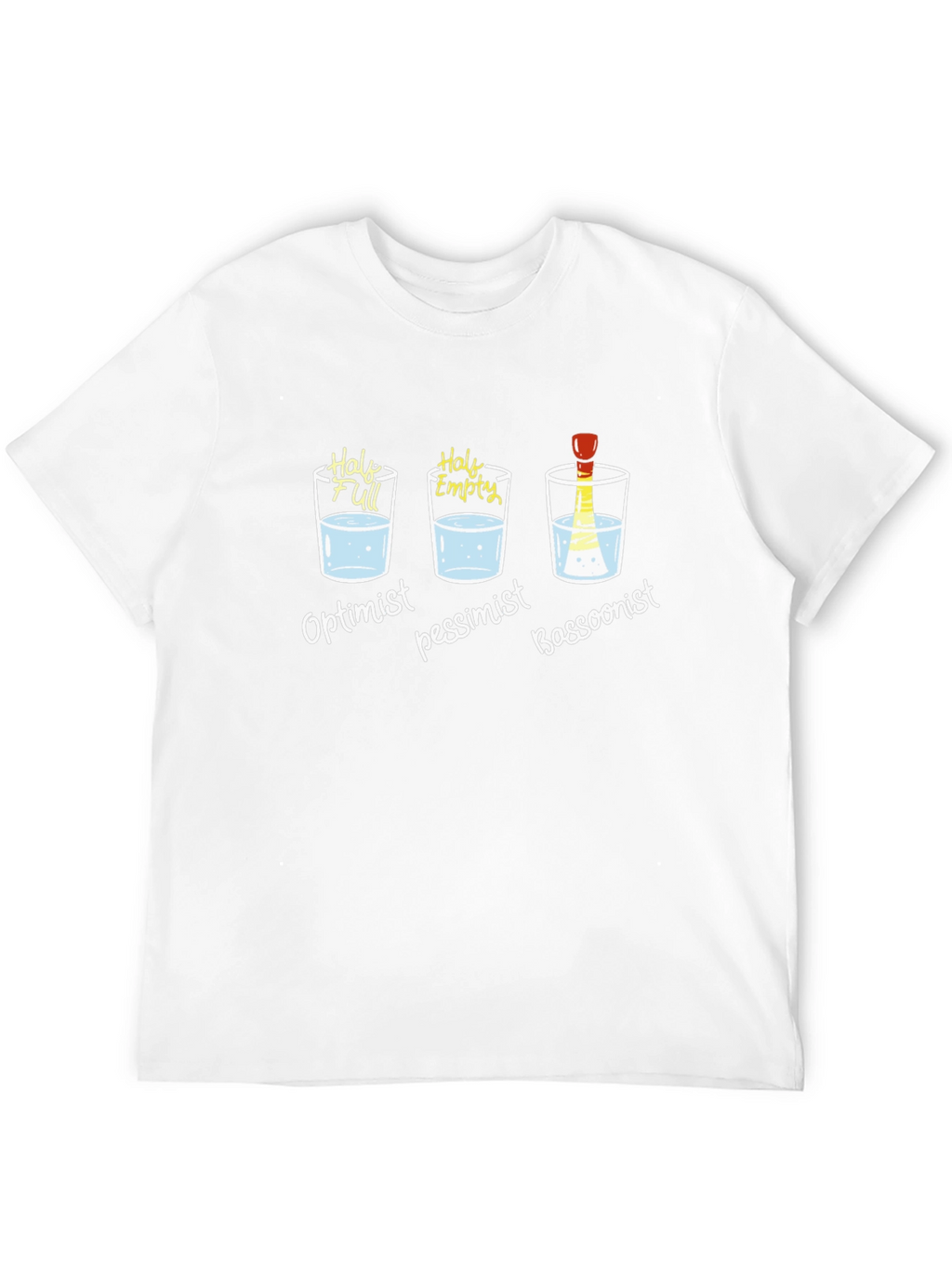 Optimist Pessimist Bassoonist T-Shirt - Funny Musician Tee