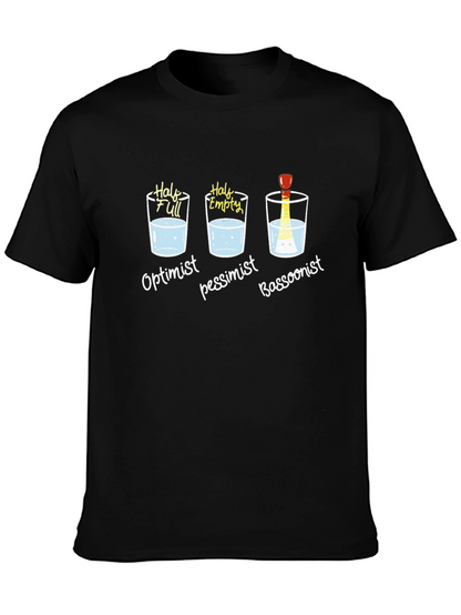 Optimist Pessimist Bassoonist T-Shirt - Funny Musician Tee