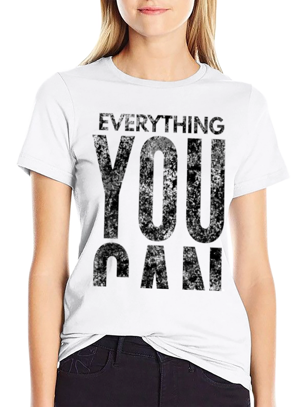 Everything You Can Black Graphic Tee