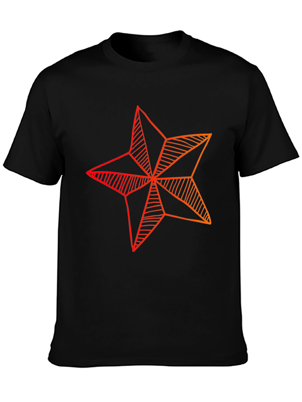 Star Graphic Tee - Modern Geometric Design