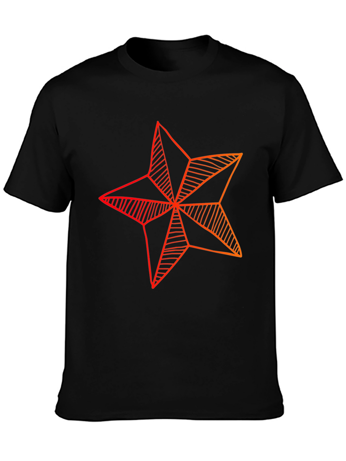 Star Graphic Tee - Modern Geometric Design