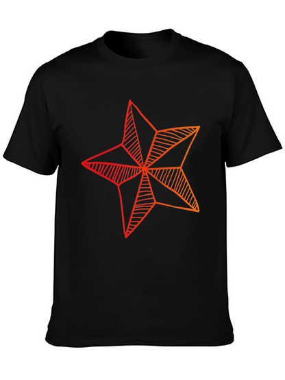 Star Graphic Tee - Modern Geometric Design