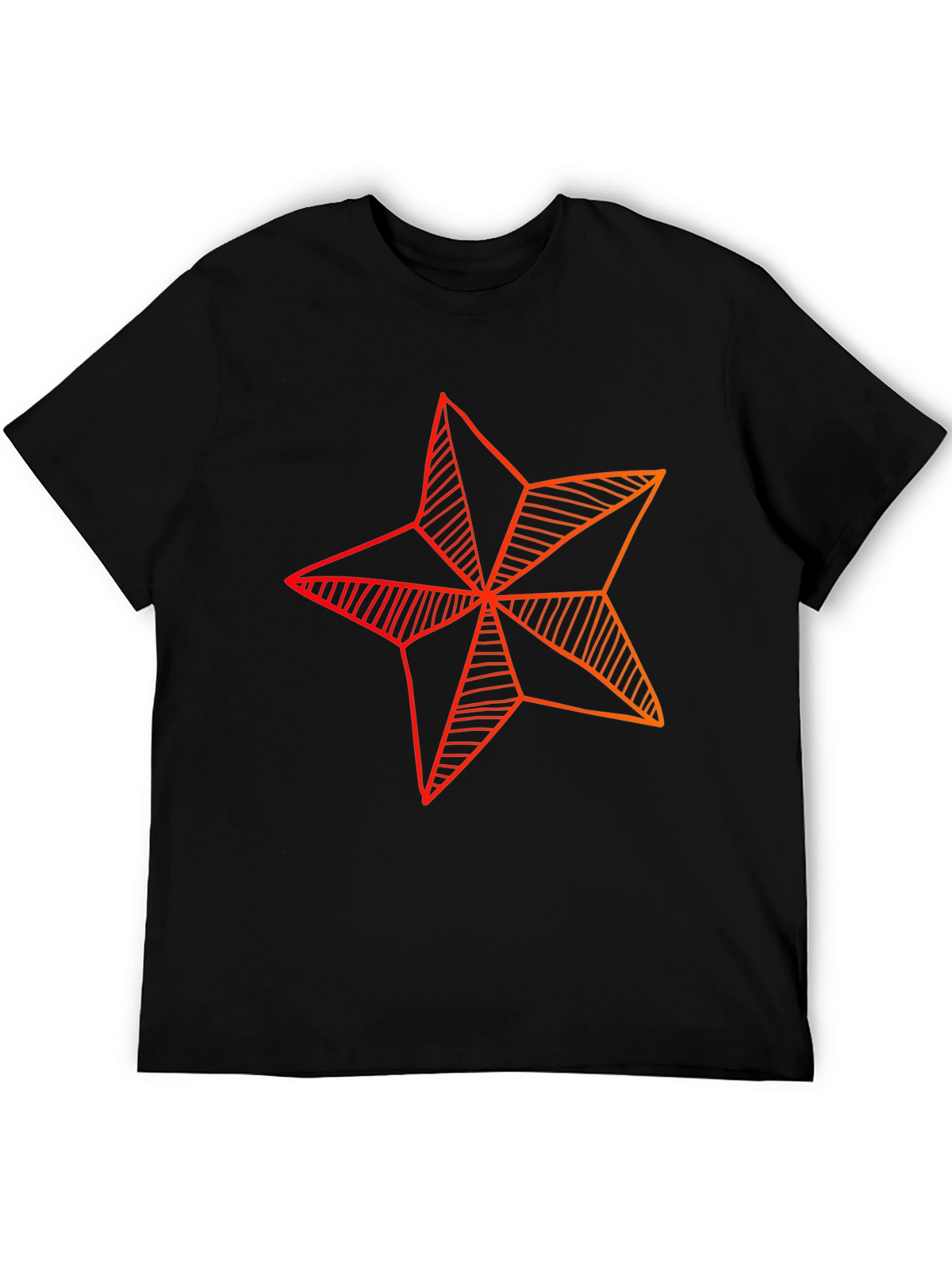 Star Graphic Tee - Modern Geometric Design