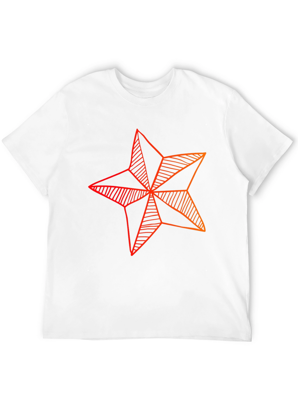Star Graphic Tee - Modern Geometric Design