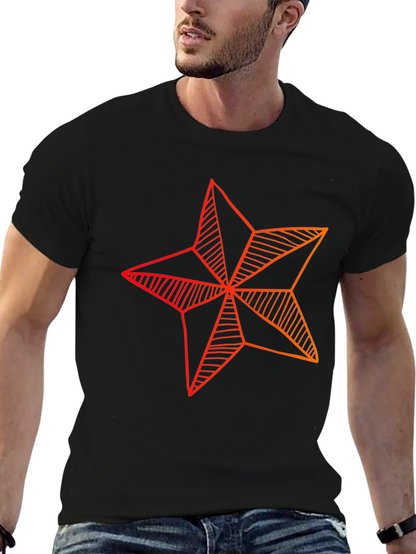 Star Graphic Tee - Modern Geometric Design