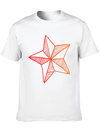 Star Graphic Tee - Modern Geometric Design