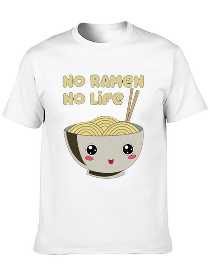 No Ramen No Life Black T-Shirt