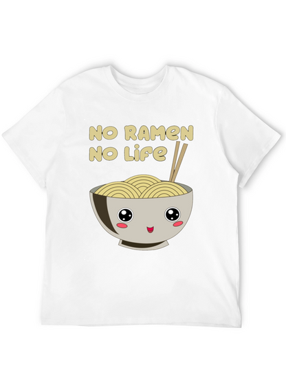 No Ramen No Life Black T-Shirt