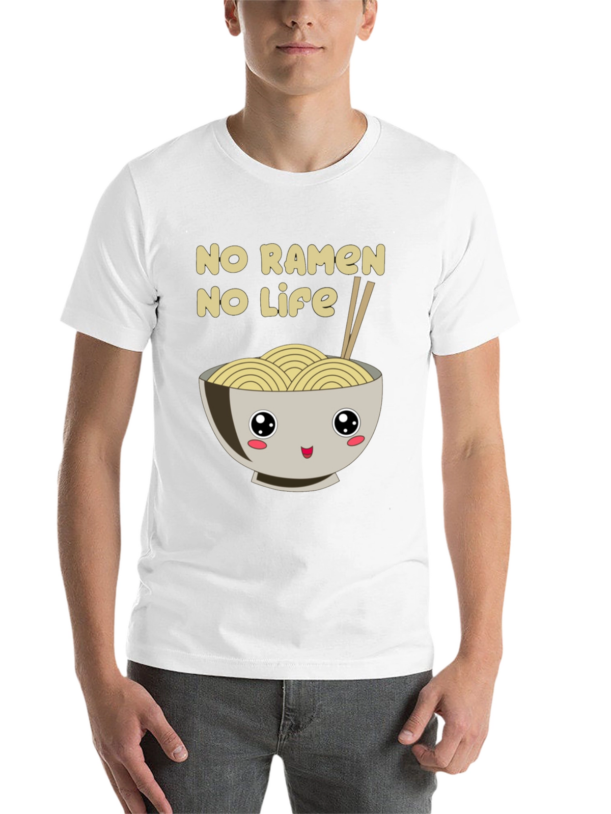No Ramen No Life Black T-Shirt