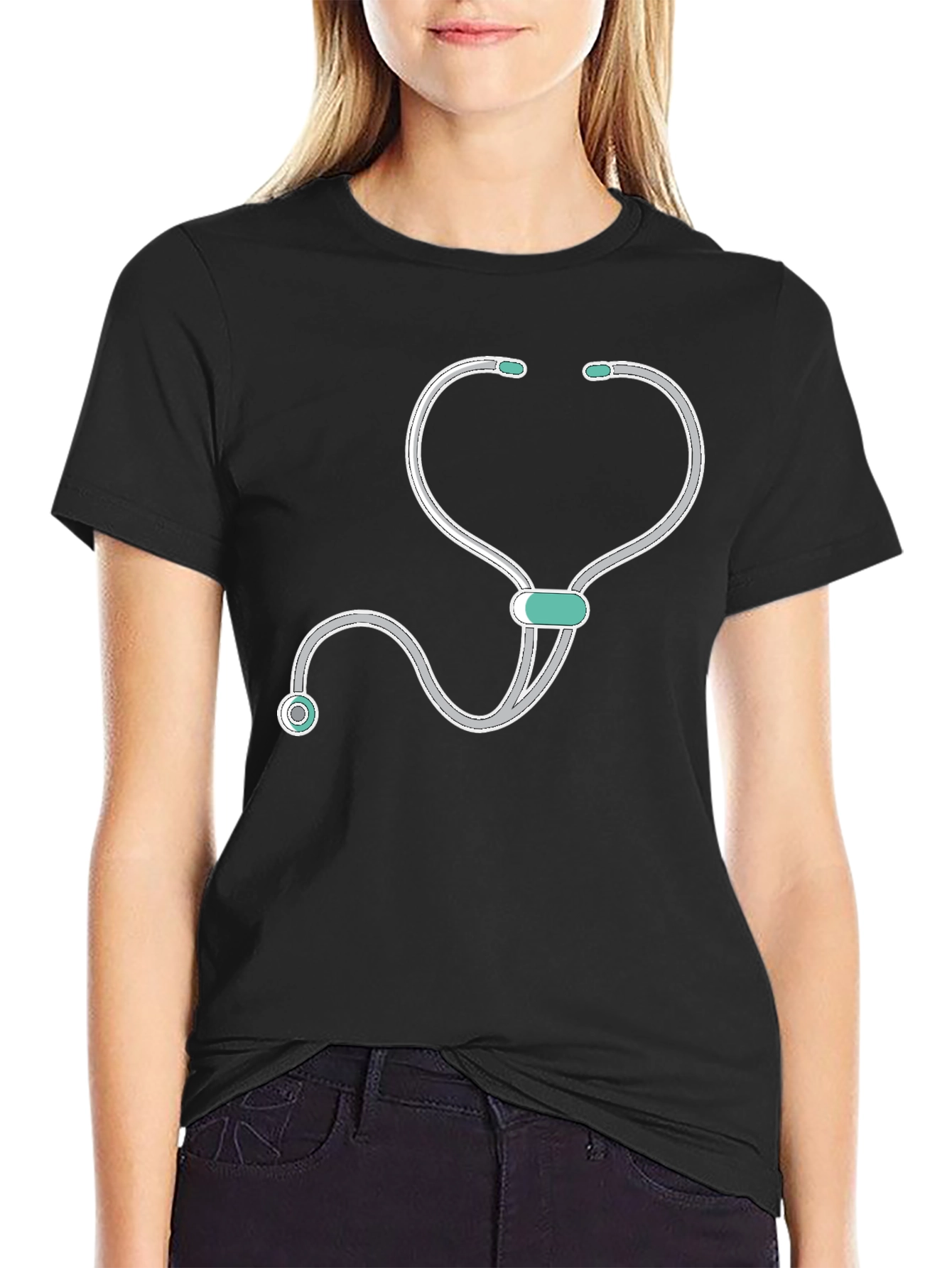 Stethoscope Graphic Tee - Medical Professional Gift
