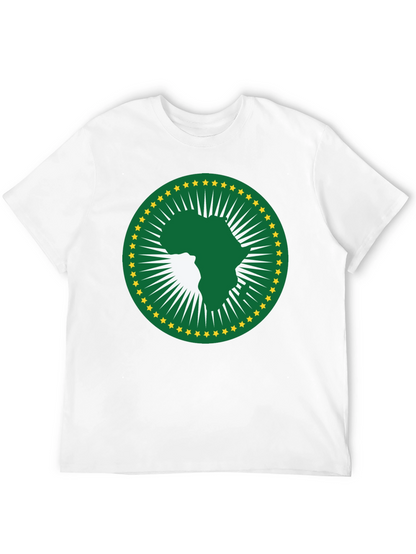 African Union T-Shirt - Green & Gold Africa Logo