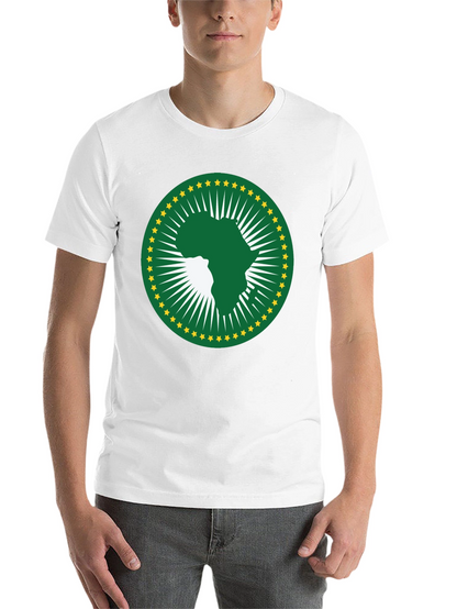 African Union T-Shirt - Green & Gold Africa Logo