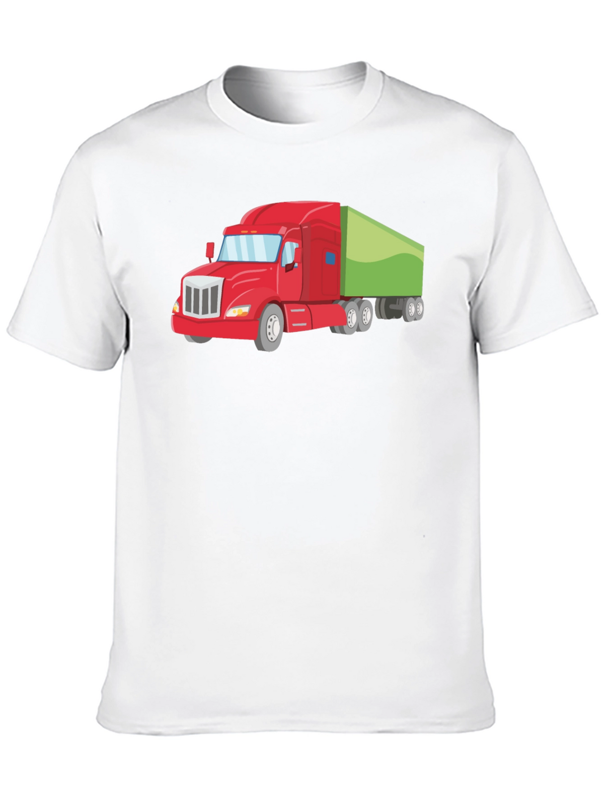 Truck Graphic Tee - Black Cotton T-Shirt