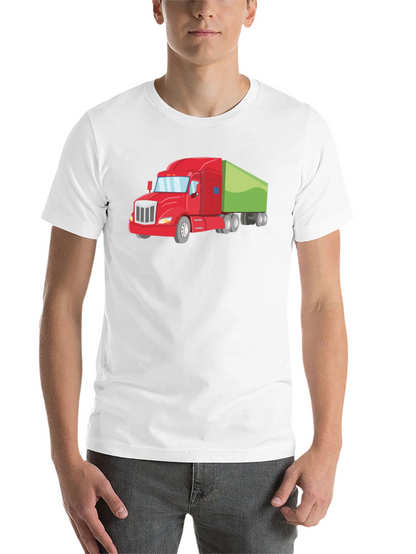 Truck Graphic Tee - Black Cotton T-Shirt