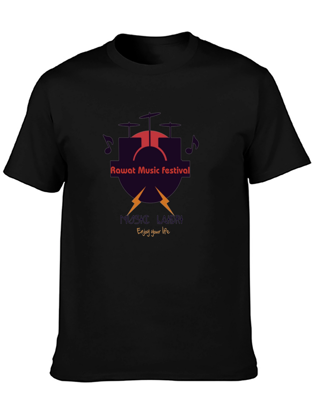 Rawat Music Festival Black T-Shirt