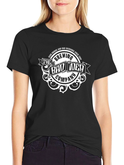The Bad Idea Brewing Company Black Graphic T-Shirt