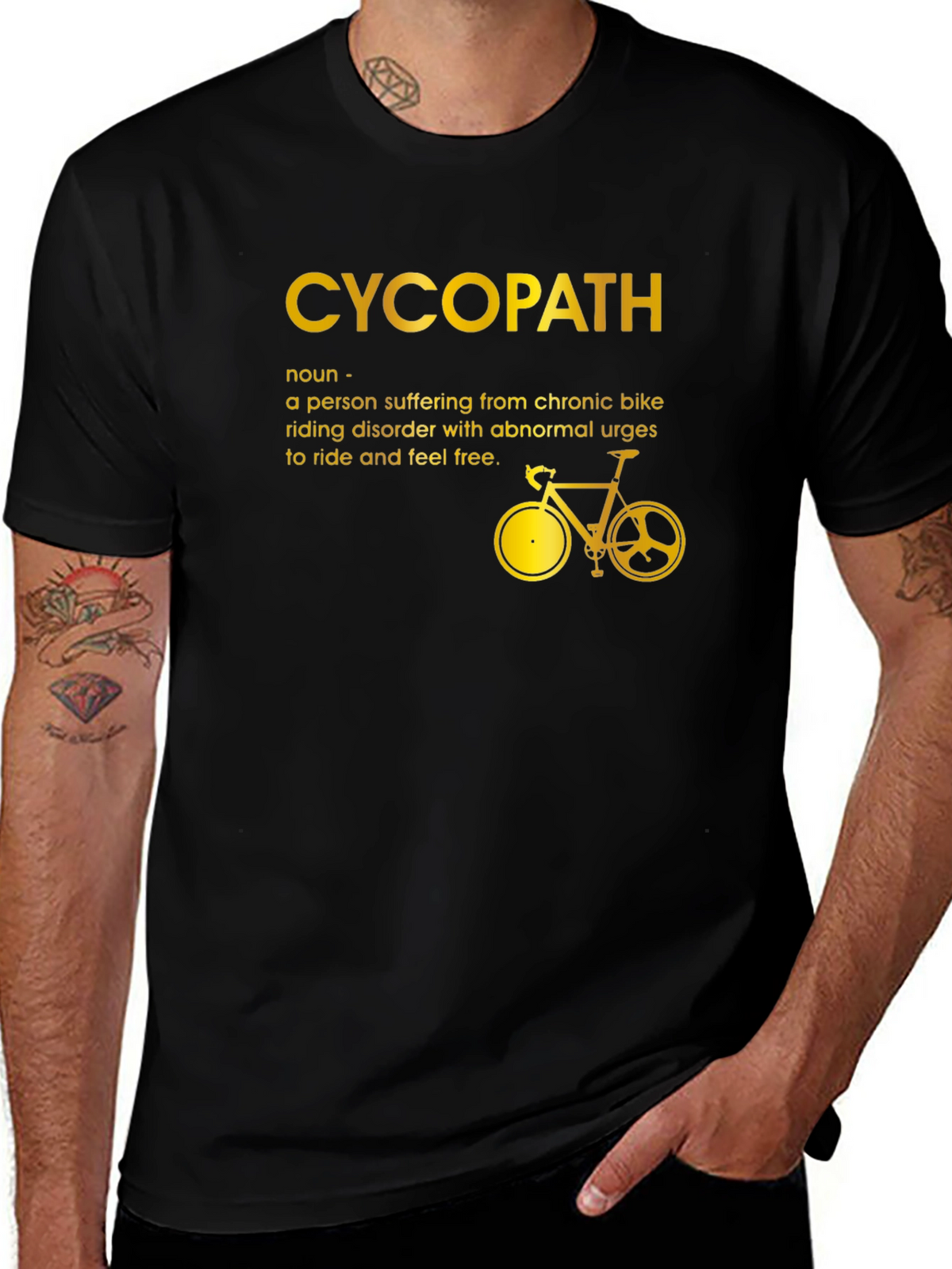 CycoPath Cycling T-Shirt - Bike Rider Novelty Tee