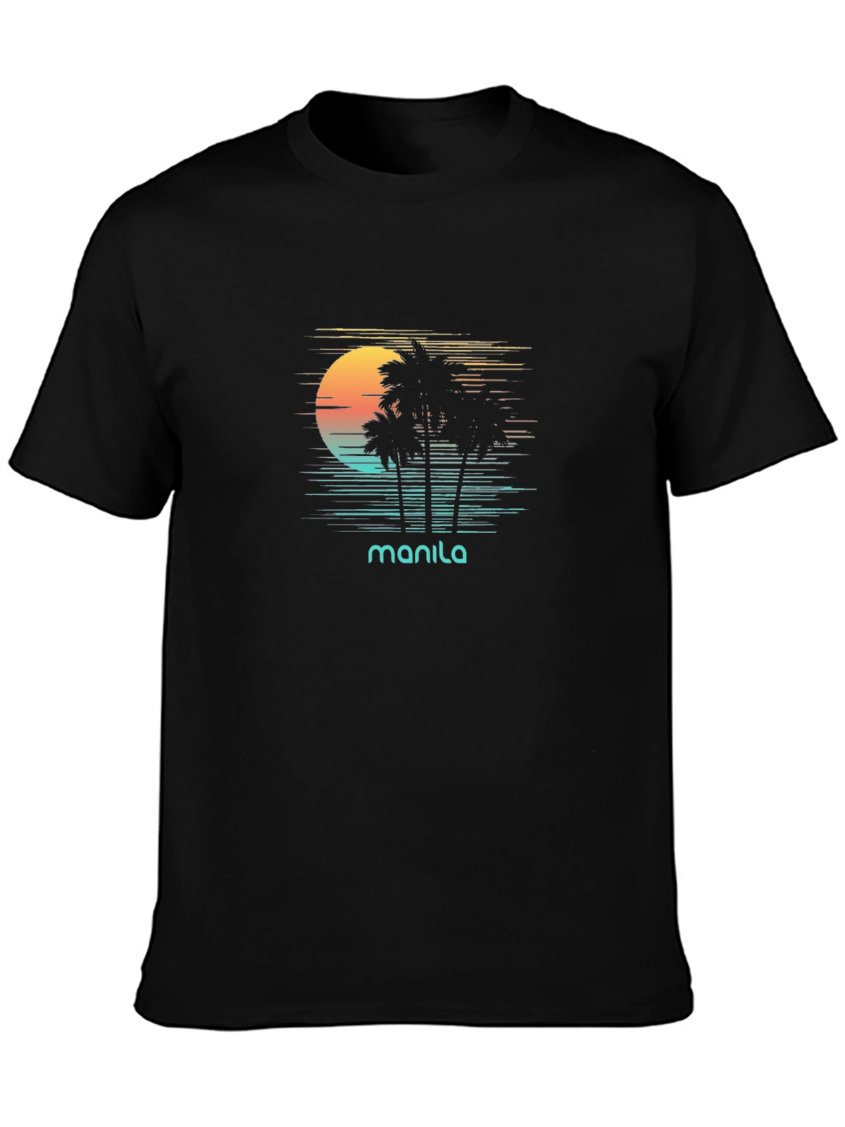Manila Retro Sunset T-Shirt - Island Vibes