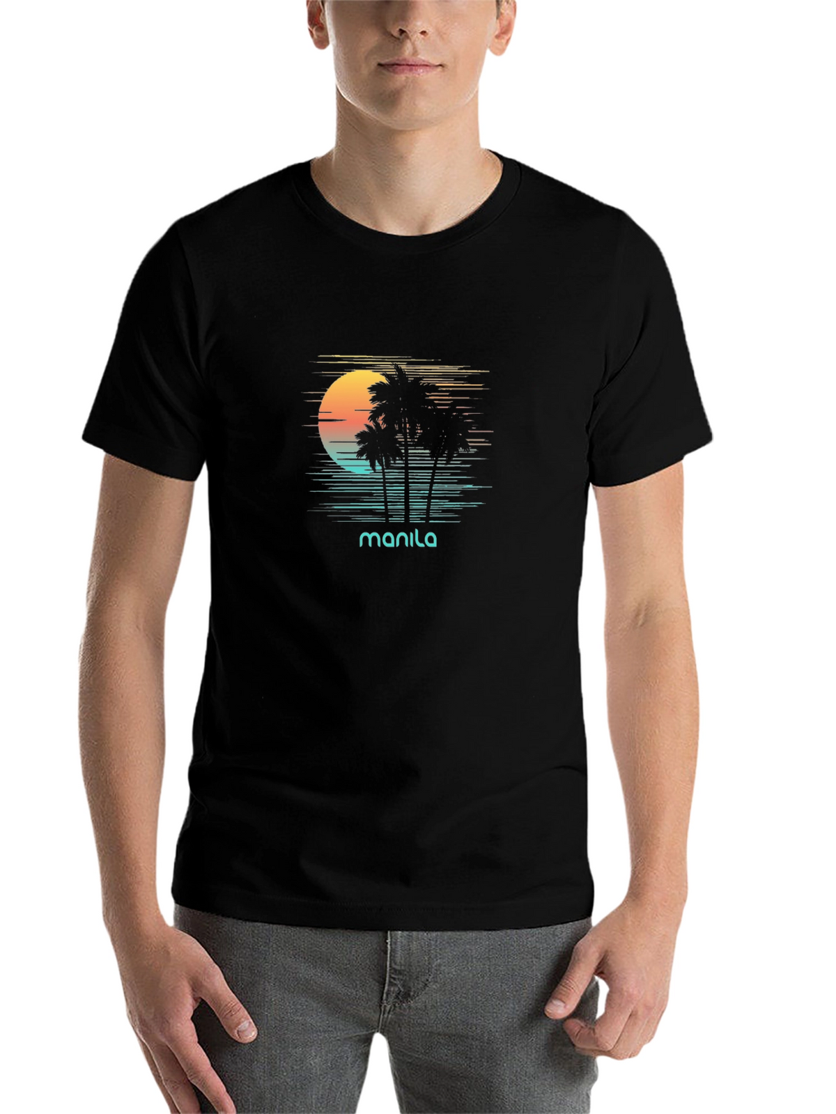 Manila Retro Sunset T-Shirt - Island Vibes