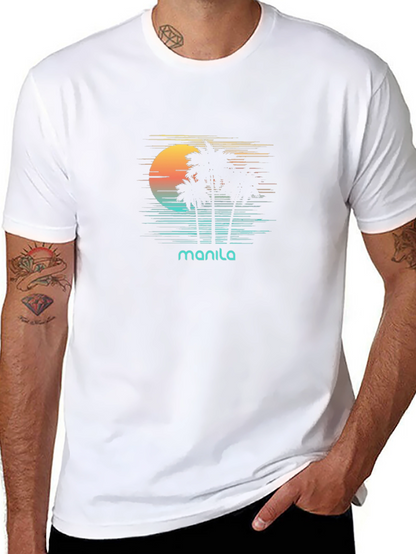 Manila Retro Sunset T-Shirt - Island Vibes