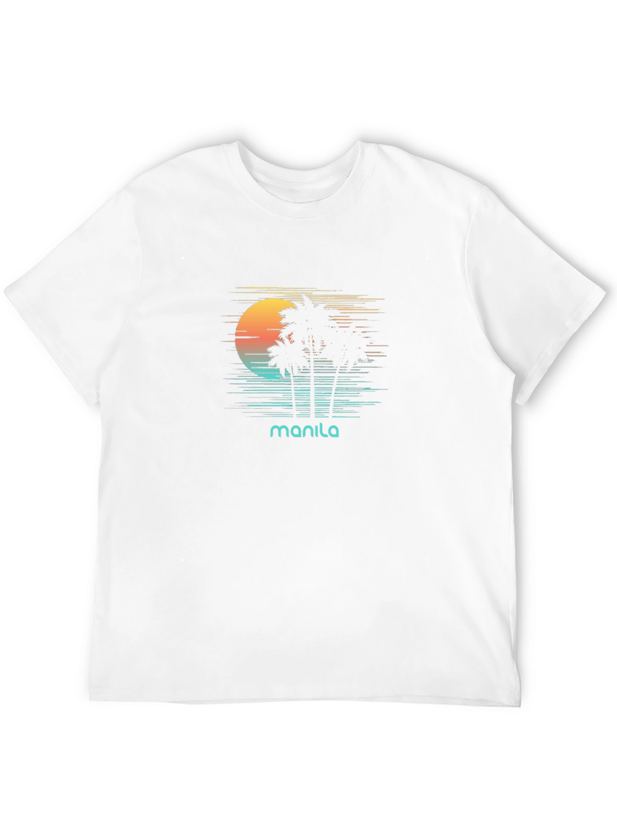 Manila Retro Sunset T-Shirt - Island Vibes