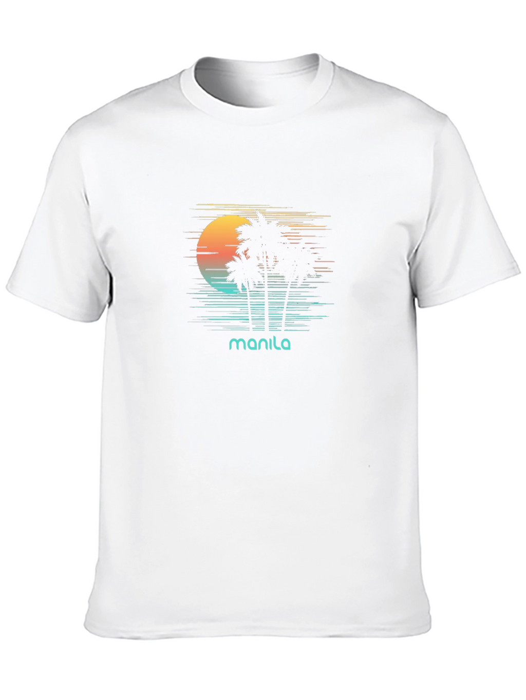 Manila Retro Sunset T-Shirt - Island Vibes