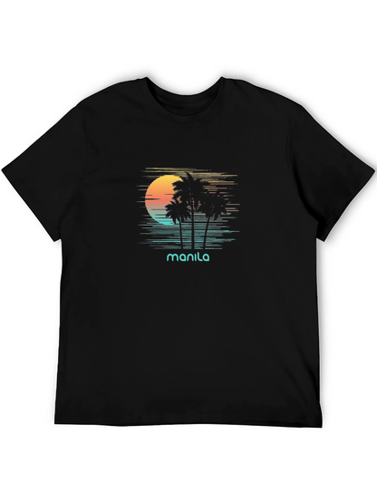 Manila Retro Sunset T-Shirt - Island Vibes
