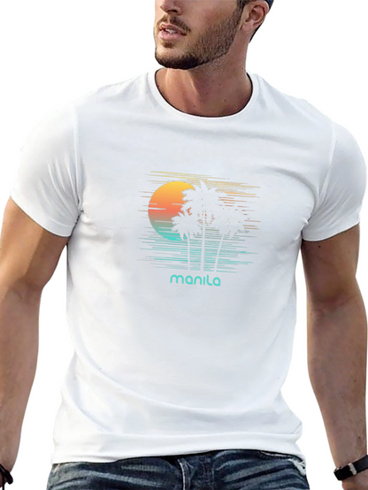 Manila Retro Sunset T-Shirt - Island Vibes