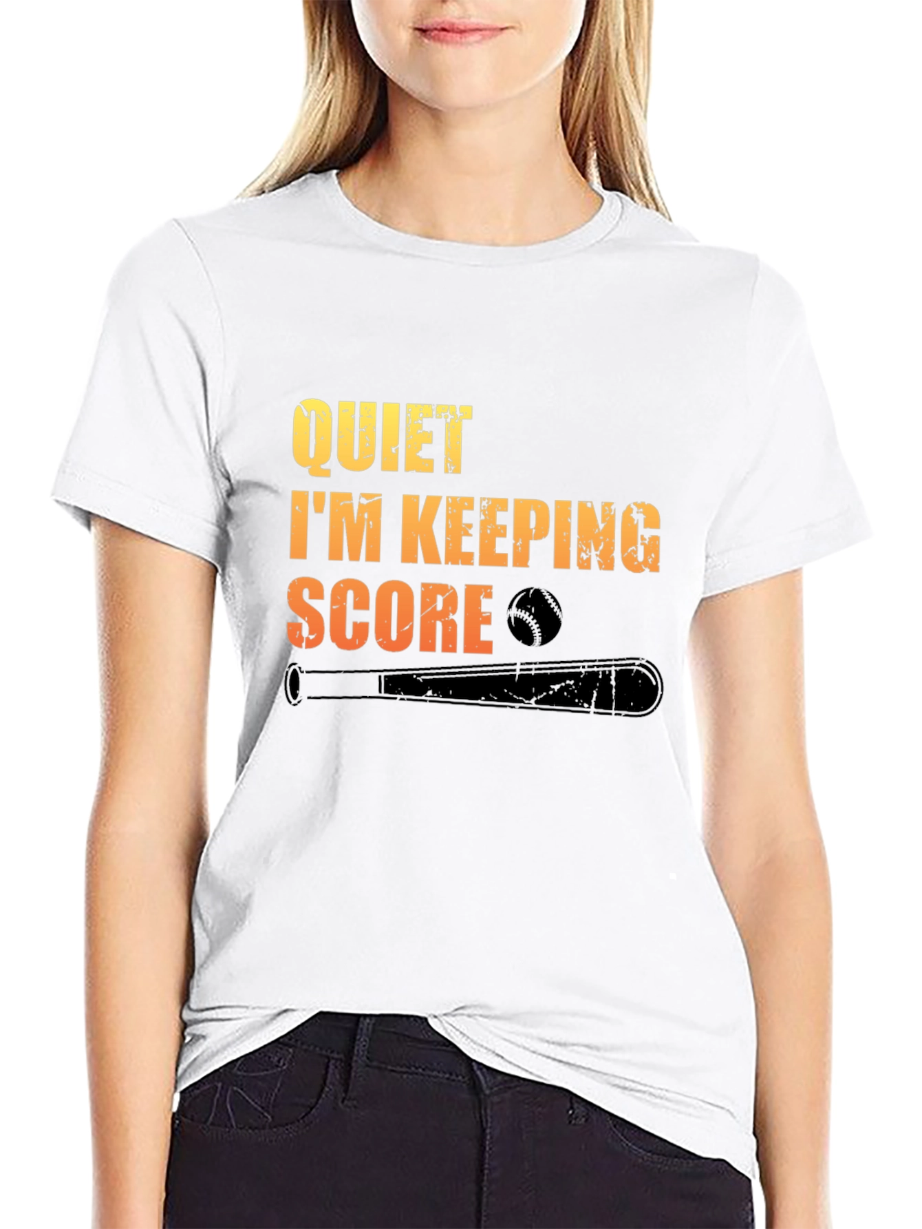 Quiet Im Keeping Score Baseball T-Shirt