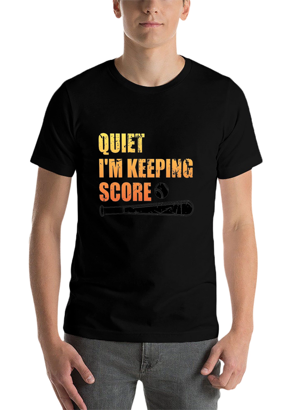 Quiet Im Keeping Score Baseball T-Shirt