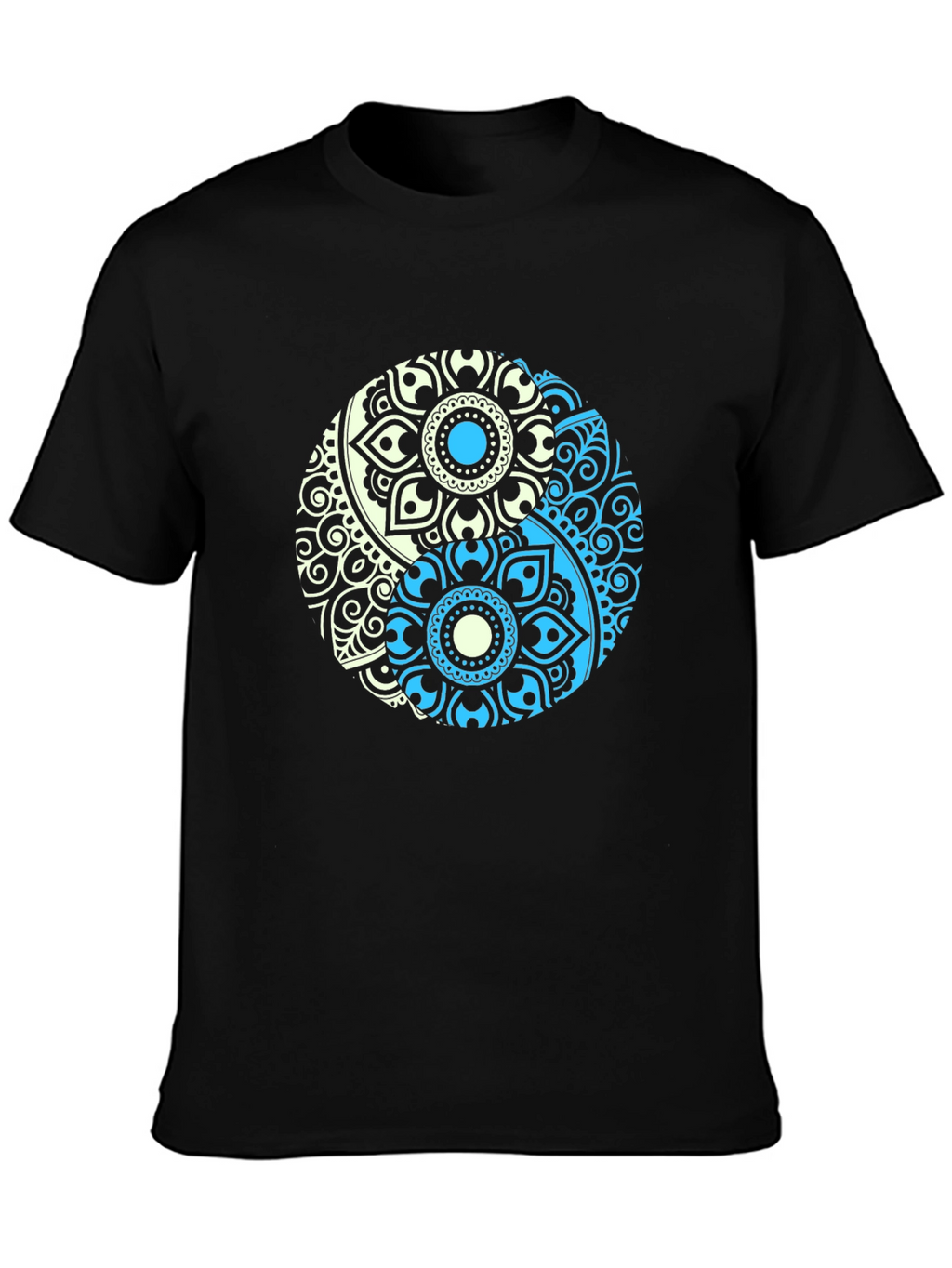 Yin Yang Mandala Graphic T-Shirt - Relaxed Fit