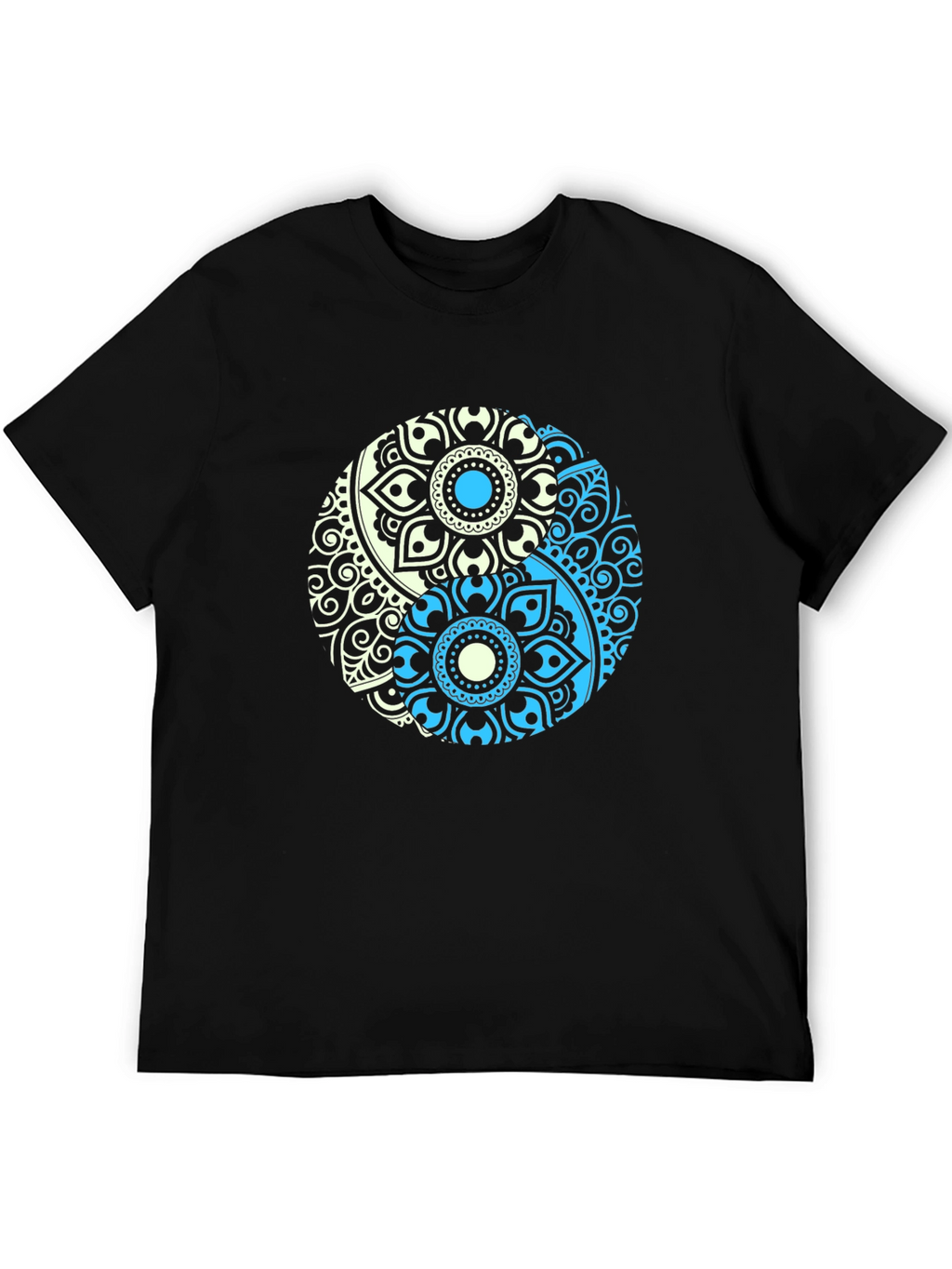 Yin Yang Mandala Graphic T-Shirt - Relaxed Fit