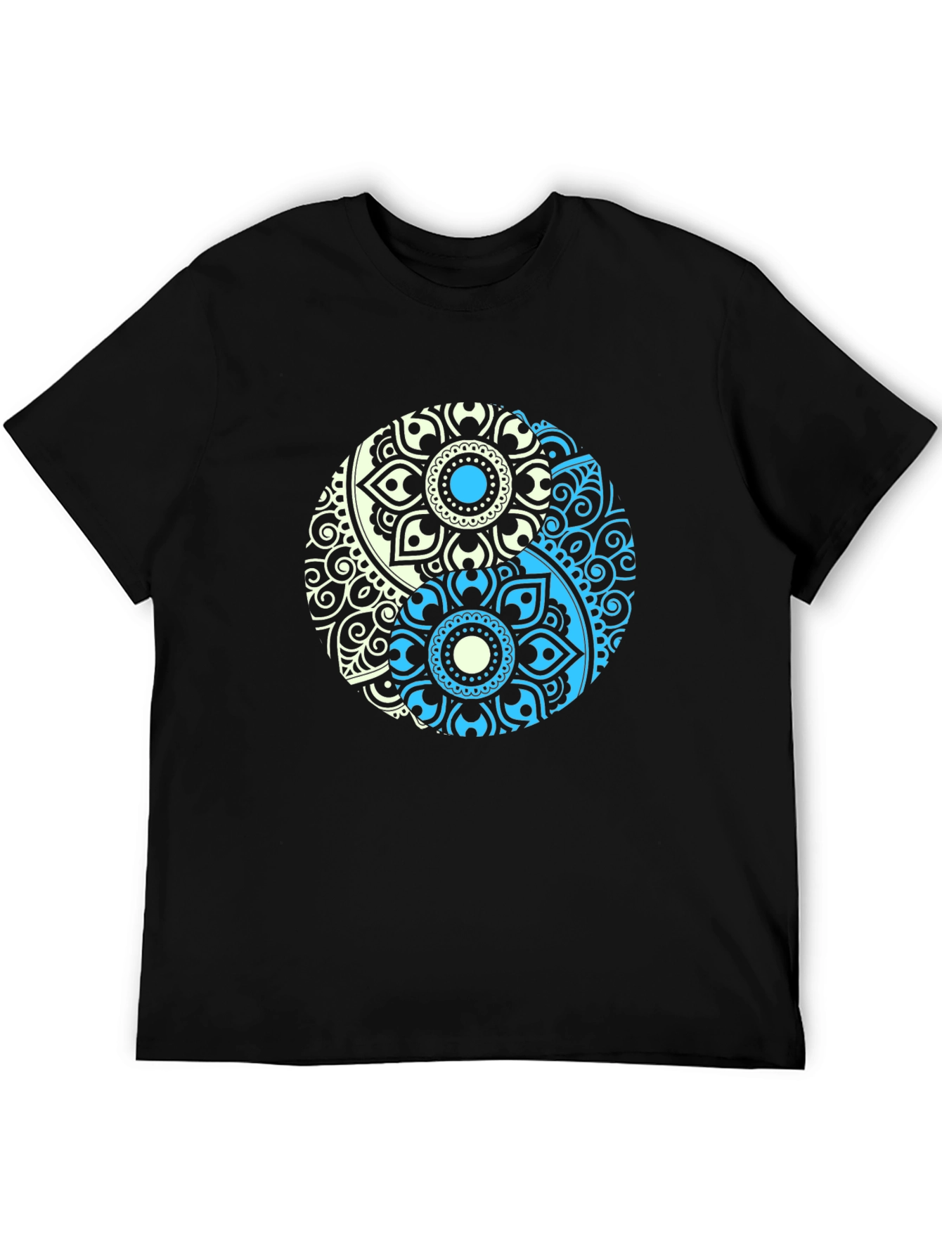Yin Yang Mandala Graphic T-Shirt - Relaxed Fit