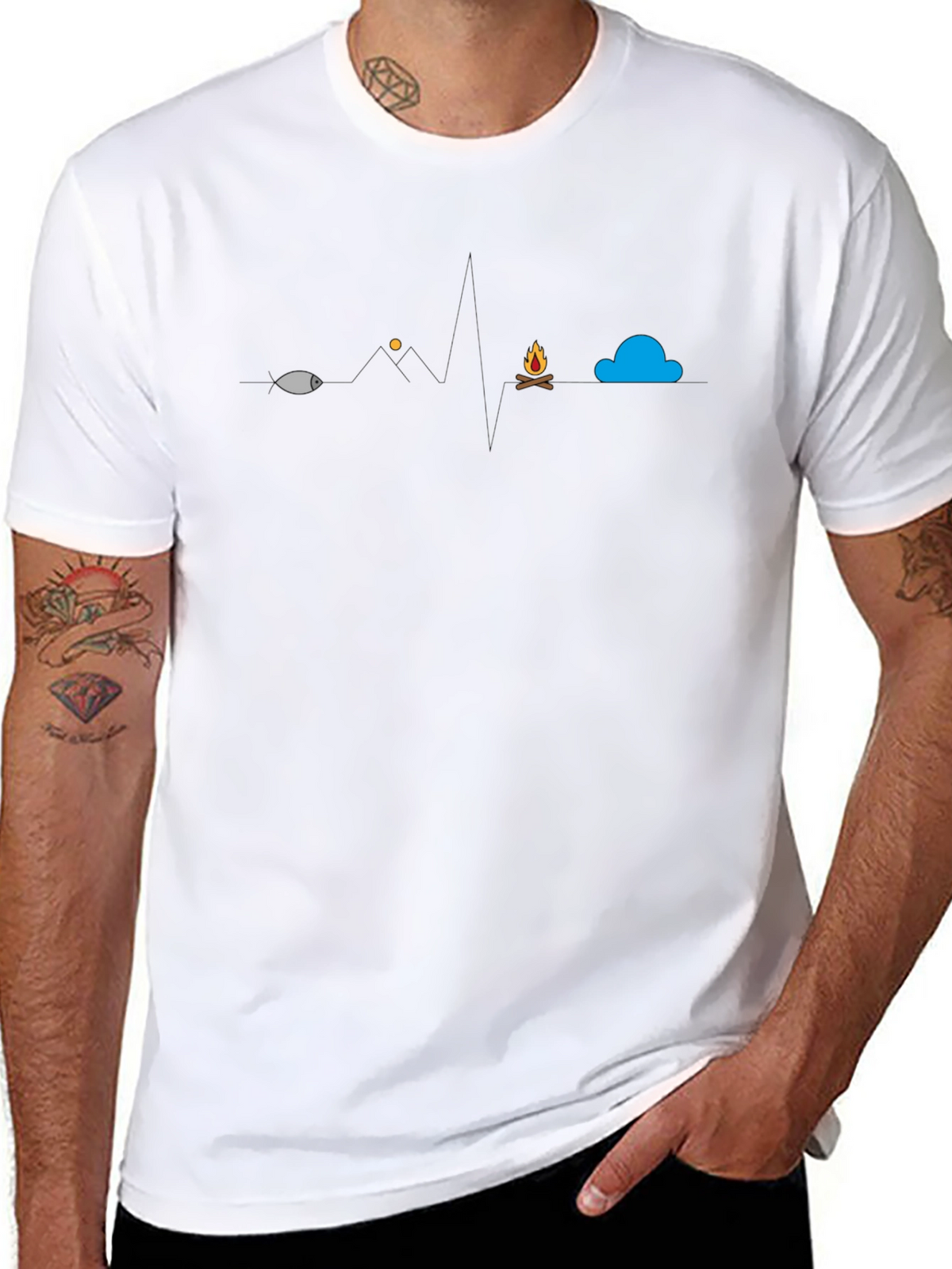 Heartbeat Graphic T-Shirt - Outdoor Life