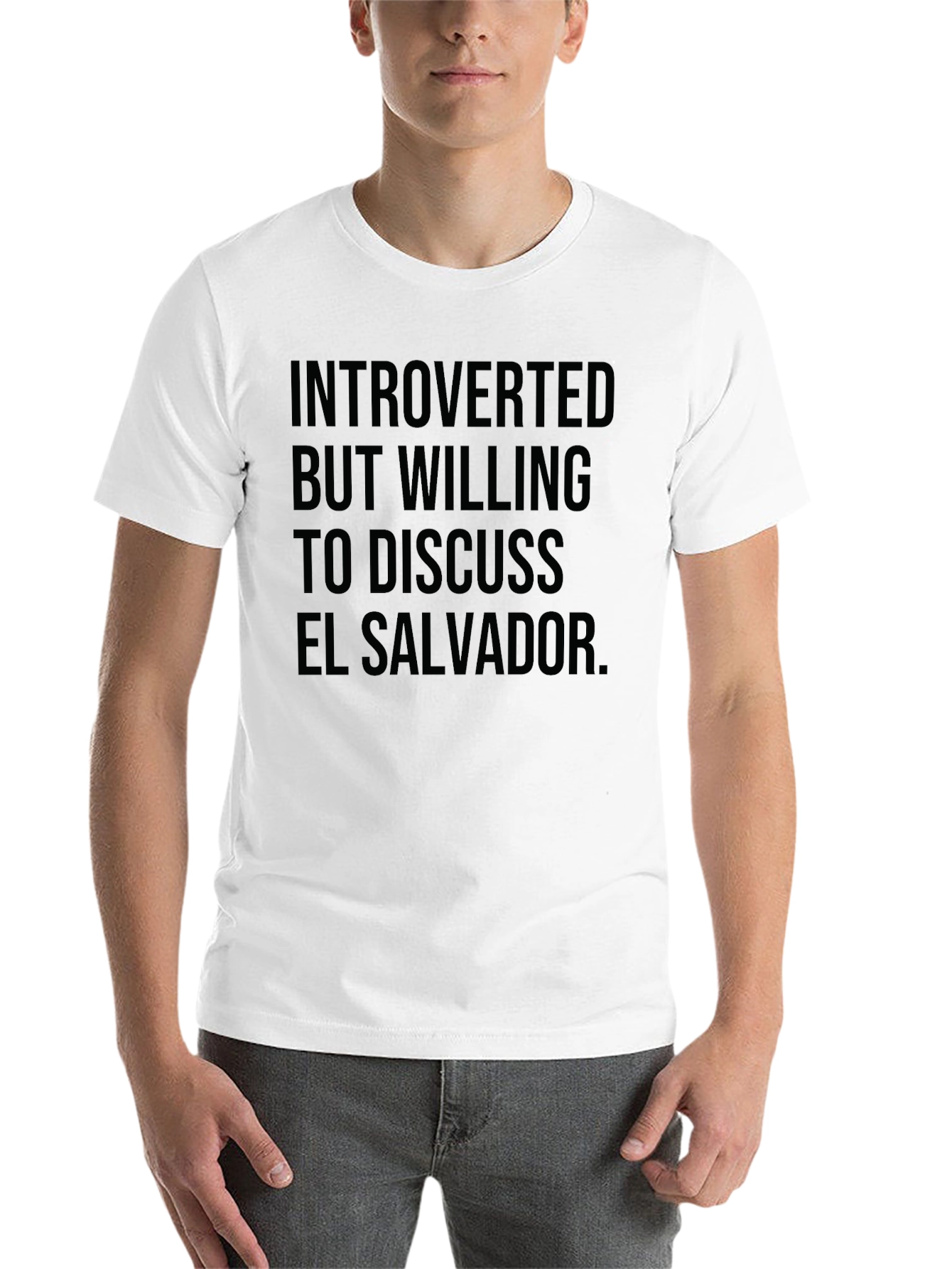 Introverted But Willing to Discuss El Salvador T-Shirt
