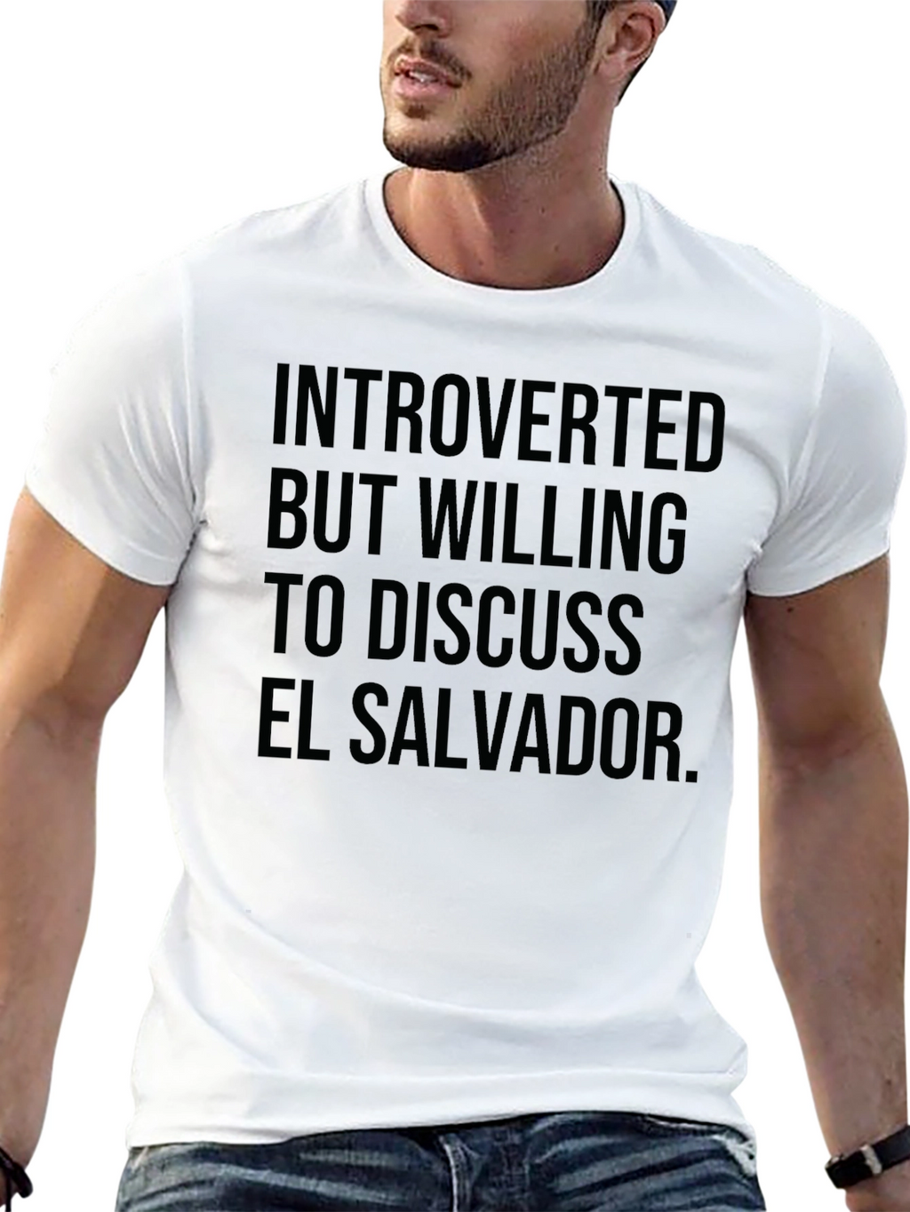 Introverted But Willing to Discuss El Salvador T-Shirt