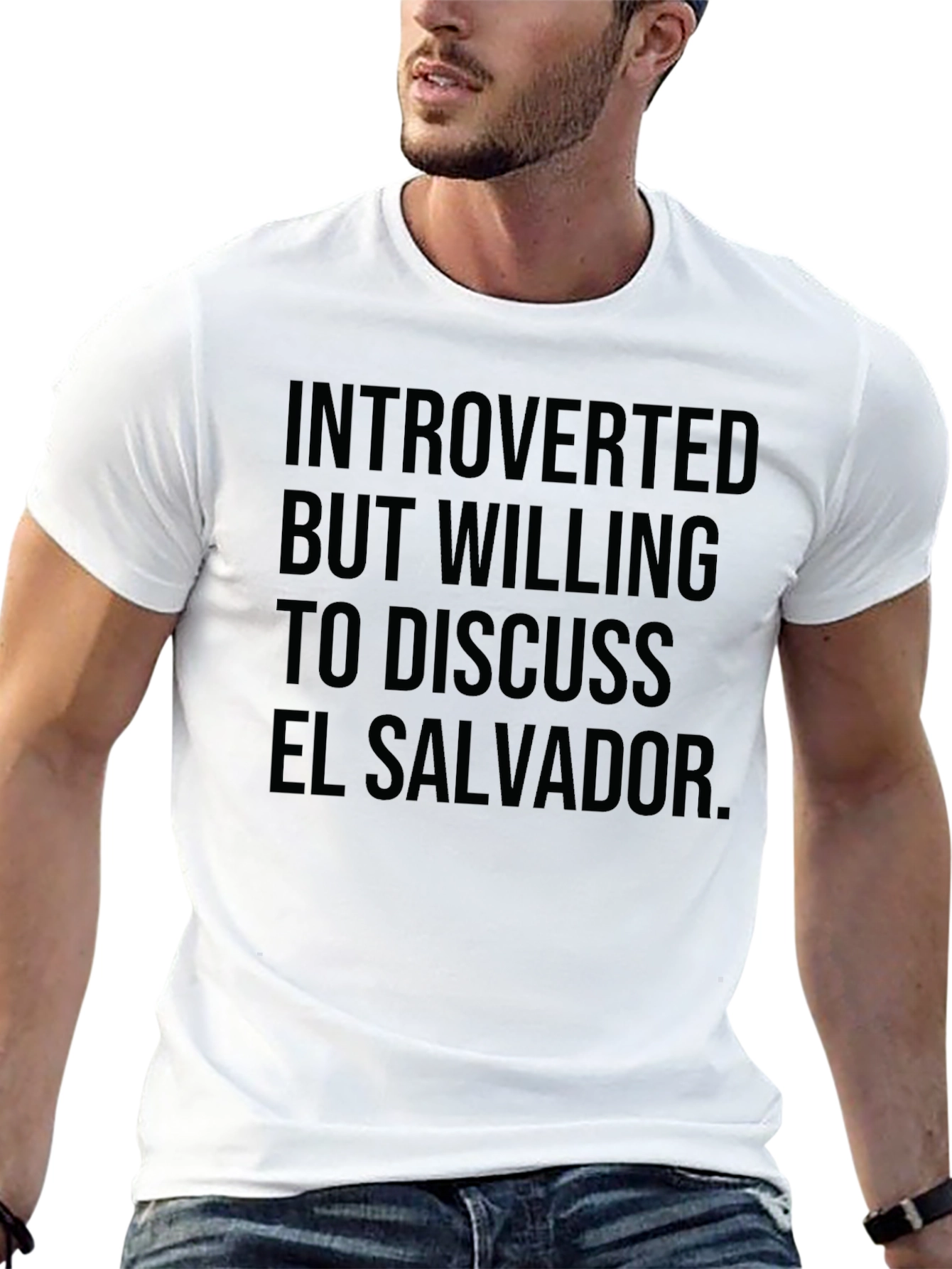 Introverted But Willing to Discuss El Salvador T-Shirt
