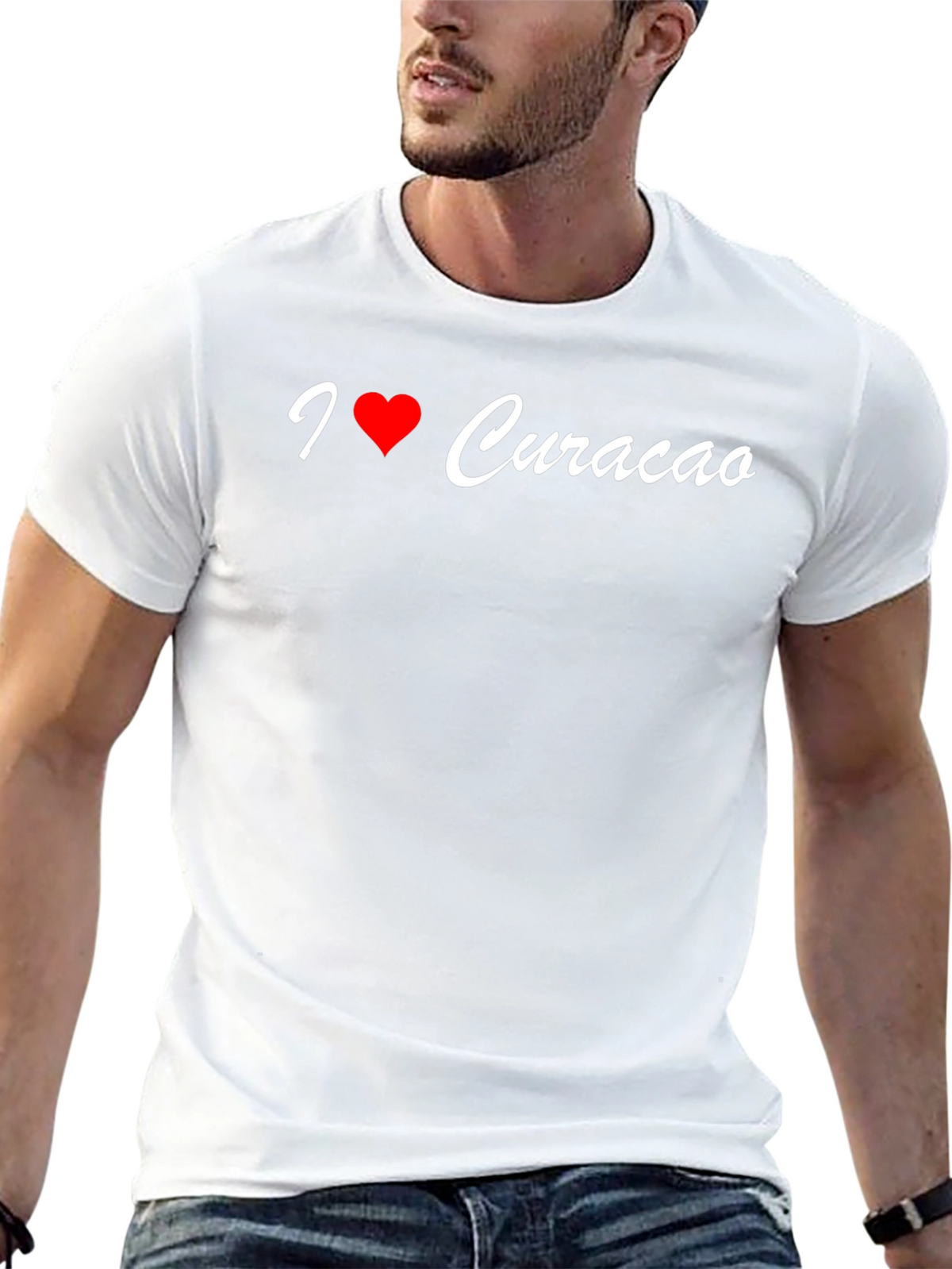 I Love Curacao Graphic T-Shirt - Island Souvenir Tee