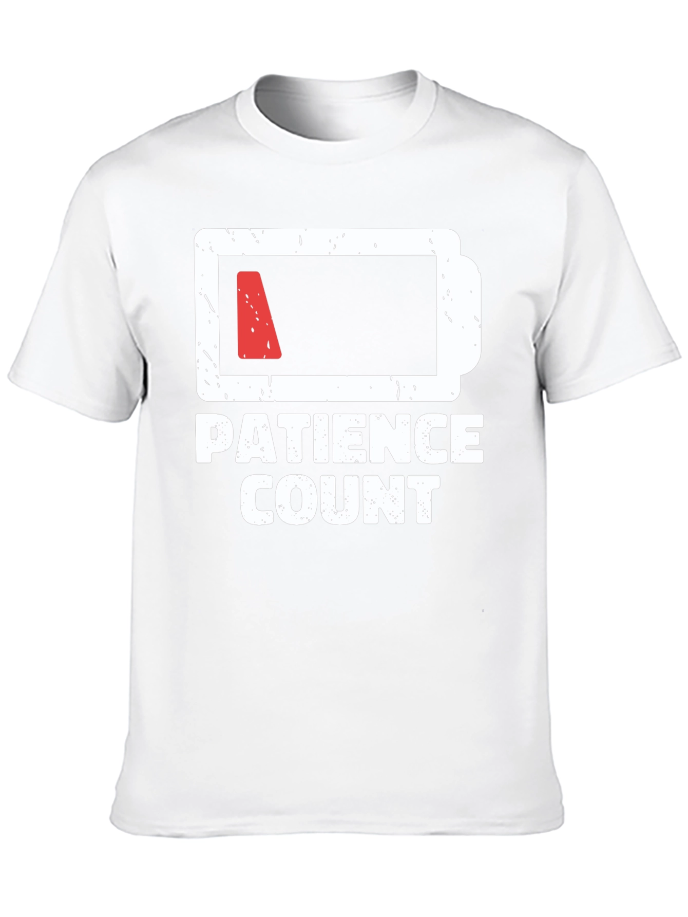 Patience Count Low Battery Graphic T-Shirt
