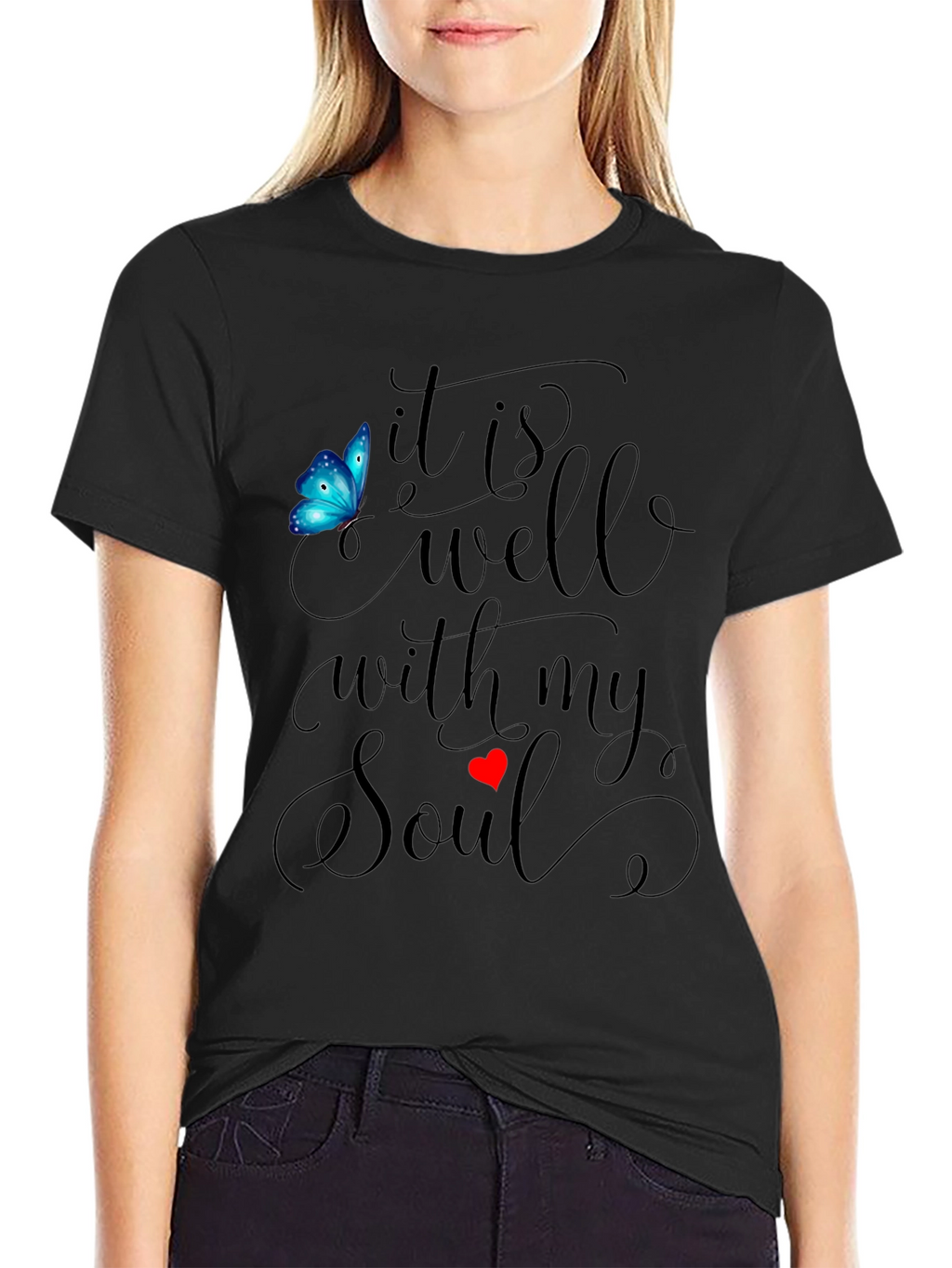 It is Well With My Soul Black T-Shirt