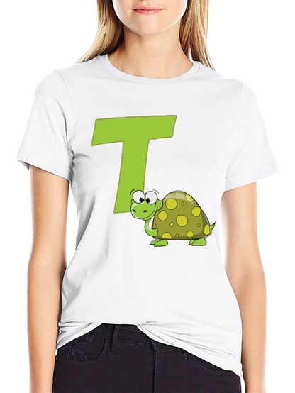 Turtle-rific T-Shirt: Letter T Design