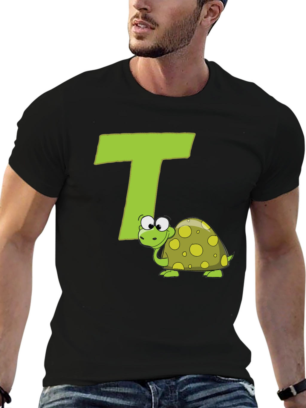 Turtle-rific T-Shirt: Letter T Design