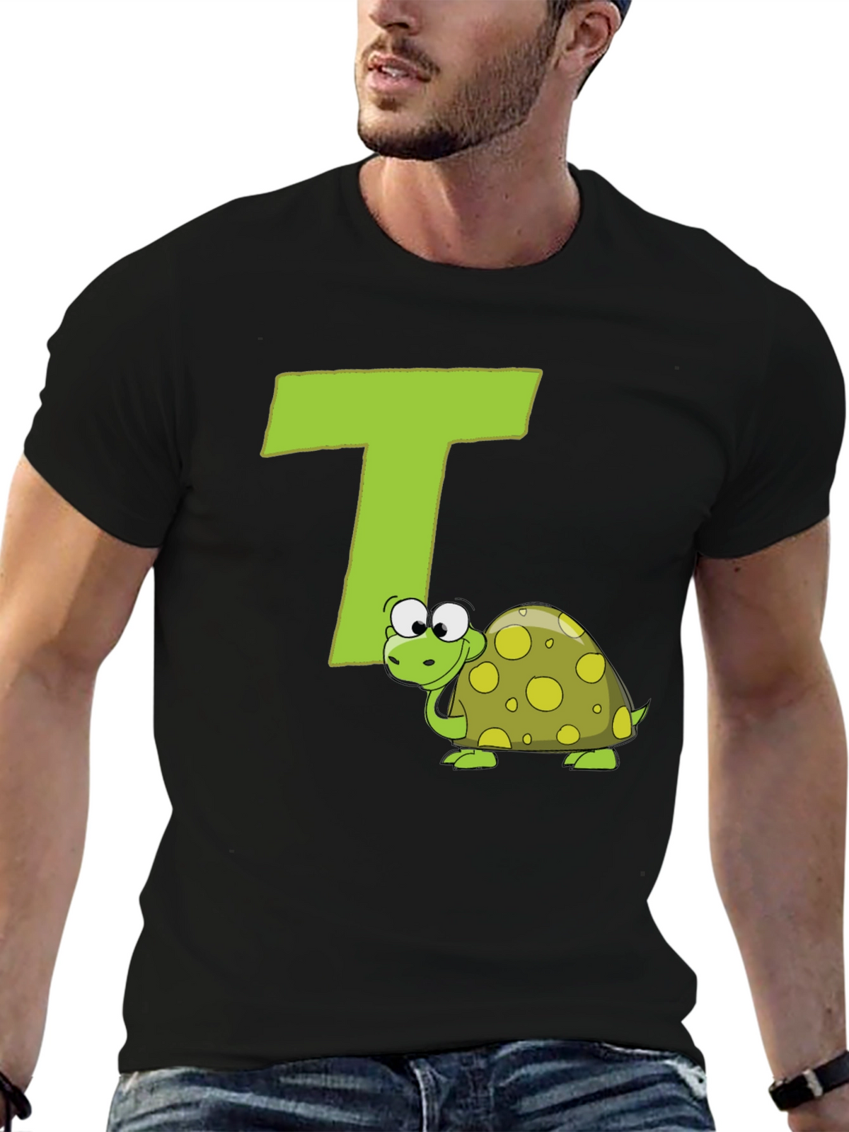 Turtle-rific T-Shirt: Letter T Design