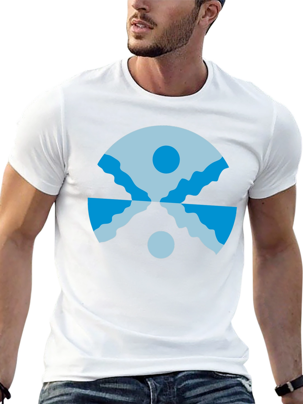 Geometric Landscape T-Shirt