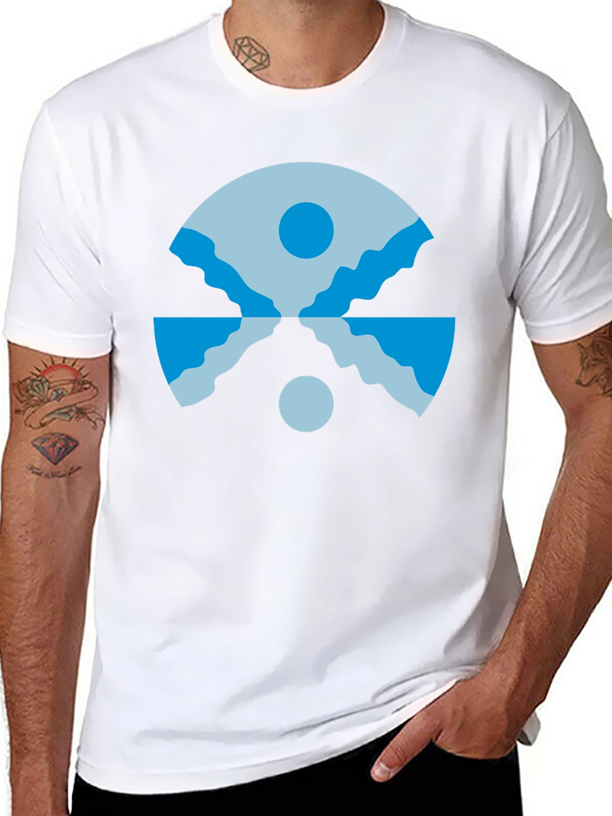 Geometric Landscape T-Shirt
