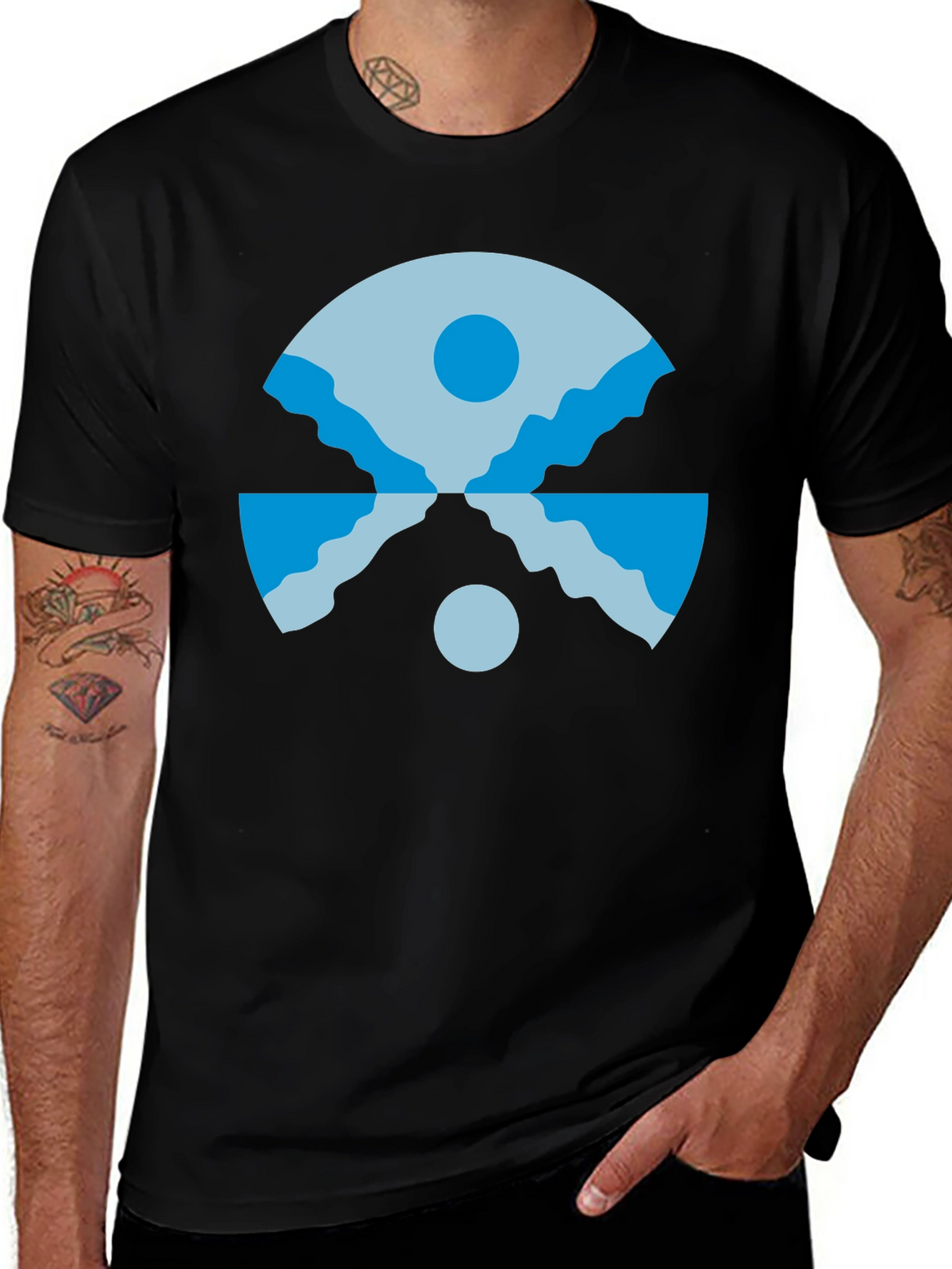 Geometric Landscape T-Shirt